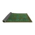 thumbnail image 2 of Ahgly Company Indoor Round Oriental Turquoise Blue Modern Area Rugs, 8' Round, 2 of 4