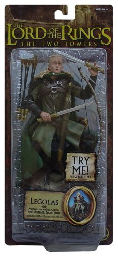 The Lord of the Rings Two Towers Legolas with Arrow Launching Action and Electronic Sound Base by Toy Biz