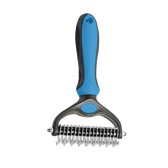 Pro Grooming Tooth Groom Pro for Cat Deshedding Brush Rake Brush for Shedding Cats Comb Undercoat Long Hair Knotter Remover Double Teeth Coat