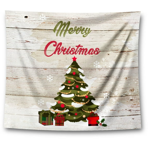 Awkward Styles Christmas Wall Art Tapestry Hanging Green Christmas Tree Home Decor Prints
