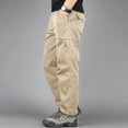thumbnail image 2 of Men Breathable Cargo Work Pants Tapered Light Tough Multi Storage Outdoor Utility Trousers S-XL, 2 of 9
