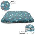 thumbnail image 3 of Under the Sea Pet Bed, Starfishes Pattern Dots Nautical Wildlife Composition Marine Fauna, Resistant Pad for Dogs and Cats Cushion with Removable Cover, 24" x 39", Coral Ivory and Teal, by Ambesonne, 3 of 4