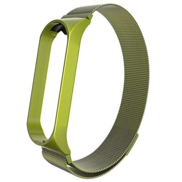 Adecuado para Mi Band 4 Correa Mi 3 Correa de muñeca de metal Correa de malla milanesa magnética de acero inoxidable de repuesto