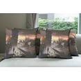 thumbnail image 6 of Ambesonne Fantasy Throw Pillow Cover 4 Pack, Sci-Fi Empty City Robot, 18", Dark Taupe Salmon, 6 of 7