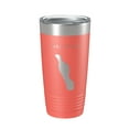 thumbnail image 1 of Lake Wood Map Tumbler Travel Mug Insulated Laser Engraved Coffee Cup Acadia Maine 20 oz Coral, 1 of 1