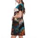 thumbnail image 2 of Balery Realistic Turtle Vestidos sueltos de manga corta para mujer, vestidos de verano 2025, vestidos casuales de corte A con vuelo., 2 of 6