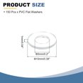 thumbnail image 2 of 150 Pcs Rondelles Plates M5 Transparentes, Rondelle Simple 5 mm ID 10 mm OD 1 mm d'Épaisseur, 2 of 6
