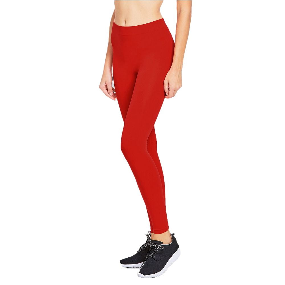 red workout tights