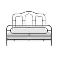thumbnail image 5 of Mr. Kate Primrose Metal Bed with Secured Slats, Headboard and Footboard, Full, Black, 5 of 21