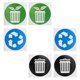 thumbnail image 5 of Pegatinas para Bote de Basura NikouMX 60 Piezas Adhesivos Circulares, 5 of 8