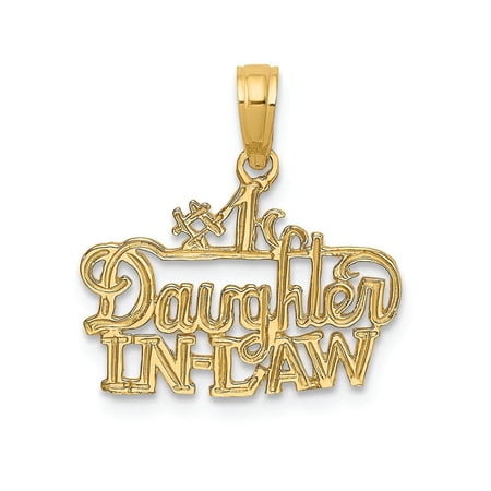 FJC Finejewelers 14k Yellow Gold #1 Daughter-in-law Charm