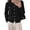 Black, variant on PRETTYGARDEN Cardigan Sweaters for Women Scalloped Button Up Fall Outfits Soft Knit Long Sleeve Knit Tops,Crew Neck,Business Casual Outfits,Office Work Lightweight Sweater,Layers Clothes