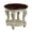 Beige+Espresso | End Table, variant on GZXS 2-Tier Round End Table with Shelf, 22" Dia Classic Accent Side Table with Curved Legs, Antique Natural Finish, for Living Room or Small Space