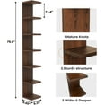 thumbnail image 3 of Lack Wall Shelf,Display Floating Shelf (Solid Wood, 7 Tier), 3 of 17
