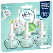Glade PlugIns Refills Air Freshener, Dewdrop Petals, 1.34 oz, 5 Refills