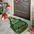 thumbnail image 4 of Uutvery Christmas Carpet Bathroom Rugs,Snowman Bath Rug Non Slip Soft Bathroom Mat,Santa and Christmas Tree Shaped Door Mat,Bathtub Rug Bathroom Tub Kitchen Rug Decoration,16x24 inches, 4 of 6