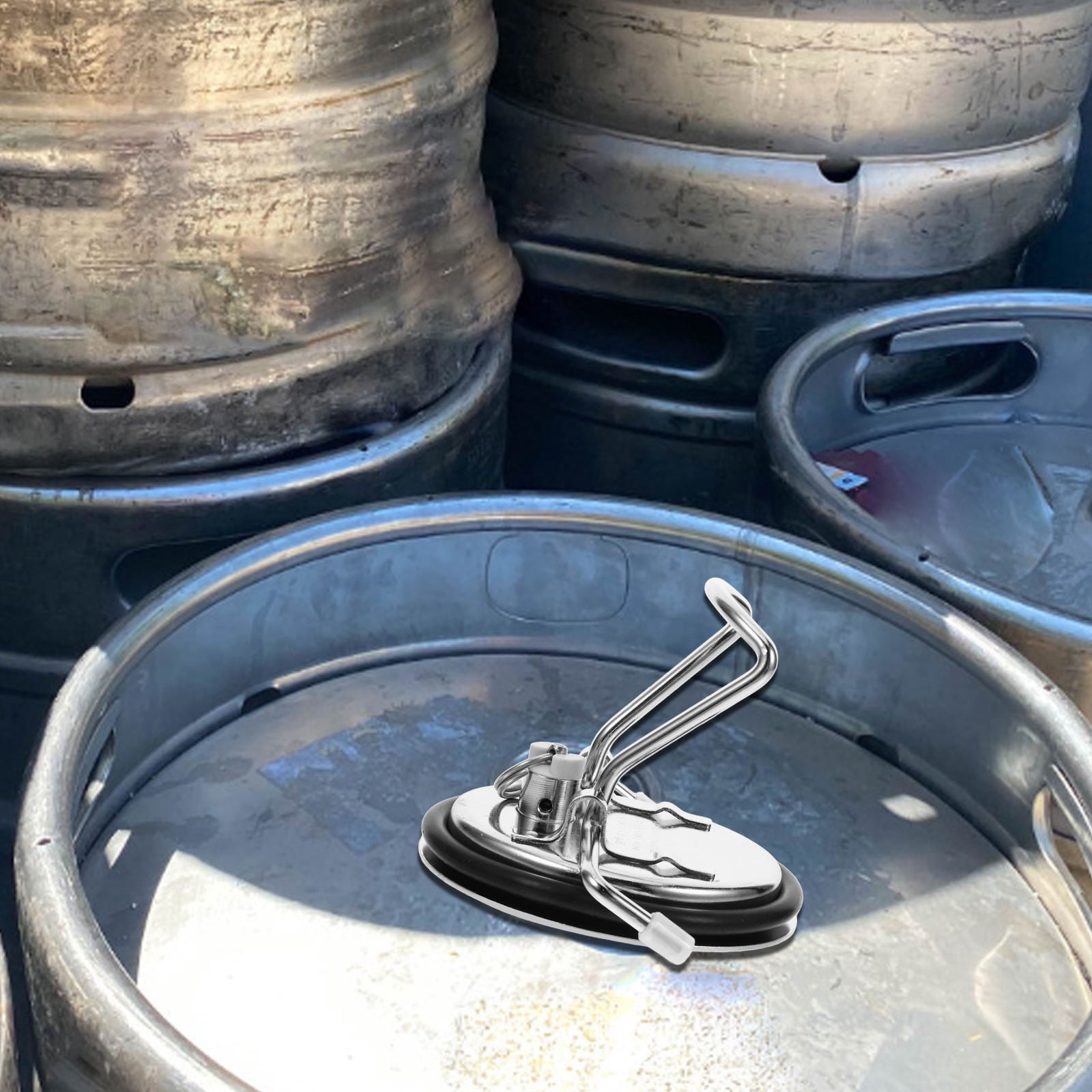 WHAMVOX Storage Keg Lid Kitchen Wine Keg Lid Beverage Bucket Metal Lid Soda Beer Keg Lid