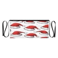thumbnail image 7 of Yayeee Waist Apron with Pockets for Cooking Waterproof Half Server Aprons, Red Santa Hats Pattern, 7 of 7