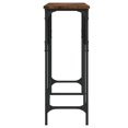 thumbnail image 3 of vidaXL Console Table Smoked Oak 140x29x75 cm Engineered Wood, 3 of 5