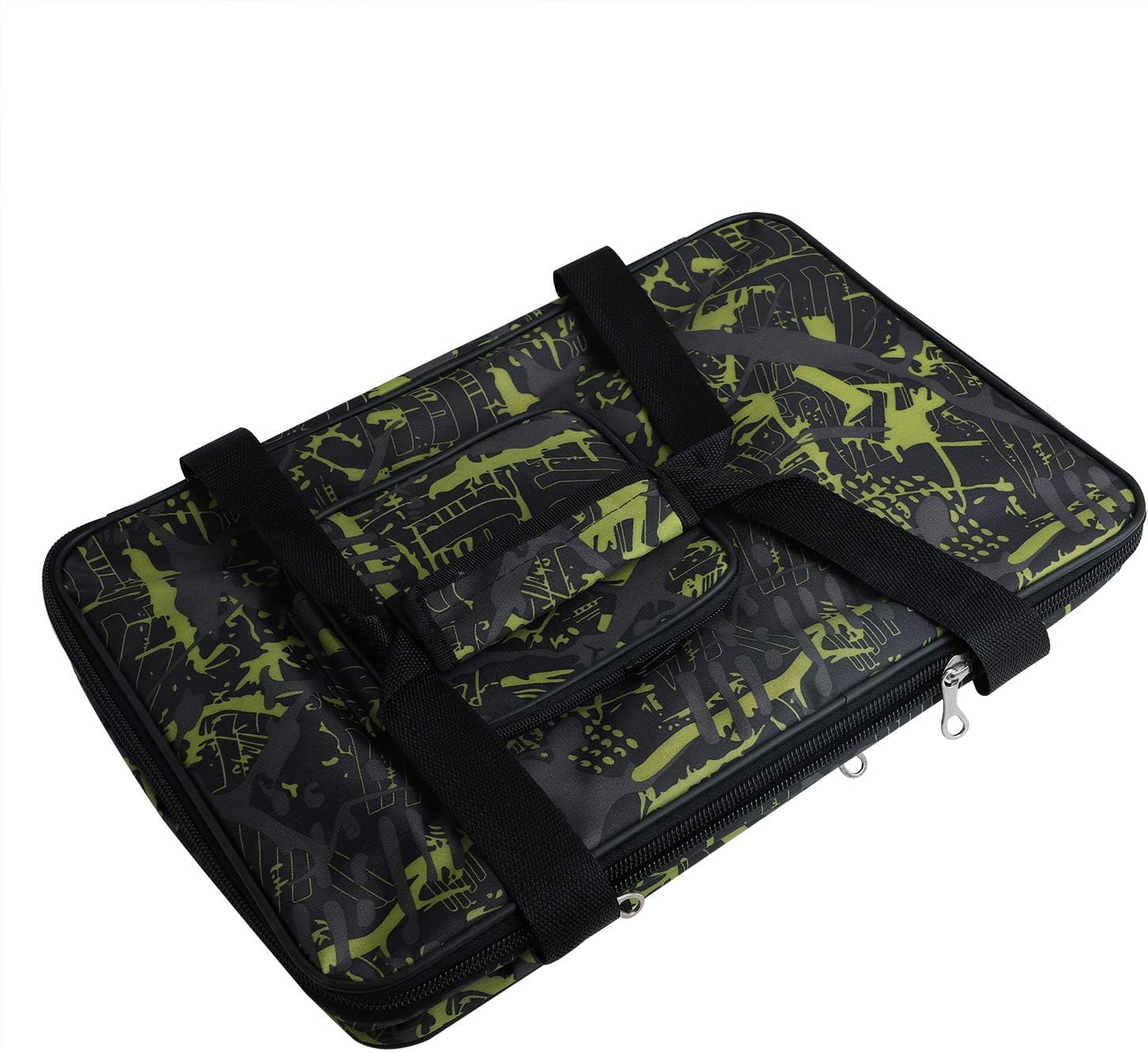 Large Capacity Art Supply Organizer Tote Bag – Padded Craft Storage with Adjustable Shoulder Strap, Foldable Travel Caddy for Brushes, Markers, Sketchbook, Watercolor Palette & More
