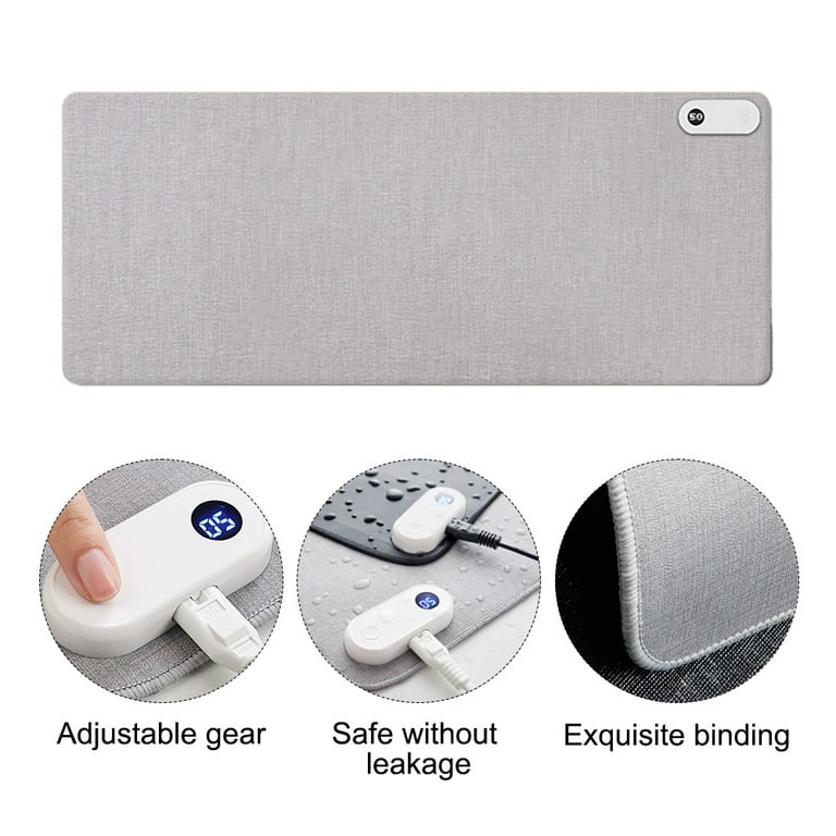 Warm Desk Pad, Heated Desk Mat, Touch Control Leather Pad, Electric Heating  Pad, Gaming Mouse Pad-US 