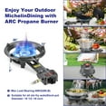 thumbnail image 2 of Outdoor Propane Burner Stove, 13"" Single Propane Burner and Carbon Steel Wok, Portable Propane Burner With Adjustable Regulator And Stainless Steel Hose, Great For Outdoor Wok Burner, Black, 2 of 5