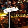 thumbnail image 2 of MiniAlley Book Nook DIY Kit - Dreamy - Miniature House Dollhouse Kit for Adult and Teens, Booknook Bookshelf Decor Alley Model Build with LED Light, Gifts for Family and Friends, 2 of 5