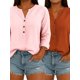 thumbnail image 2 of QUTETN 2/3pcs Ladies Elegant Linen Blend Short Sleeve V-Neck Shirt Four Seasons Can Wear, 2 of 4