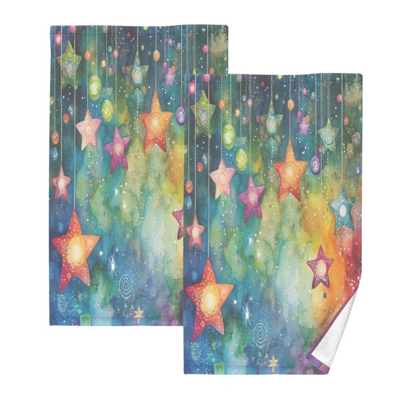 BZSMCE Face Towel Hand Towel Bath Towel Cotton Bath Towel Sets Hand Bath Towels Fashion Cosmic Starry Hangout Pattern