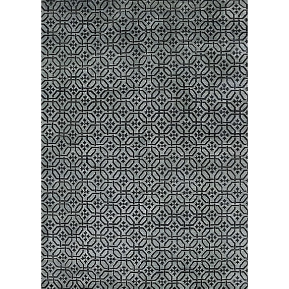 Ahgly Company Indoor Rectangle Mid-Century Modern Mid Gray Oriental Area Rugs, 3' x 5'