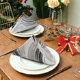 thumbnail image 3 of GZHJMY Cloth Napkin Marble Abstract Gold Black Grey Kitchen Dining Table Decor for Cocktail Gathering Party Holiday Wedding Everyday Use 6 Pack 20" × 20", 3 of 6