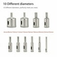 thumbnail image 4 of 10Pcs Diamond Hole Saw Kit Drill Bits Set Cutter Glass Ceramic Tile Porcelain, 4 of 5