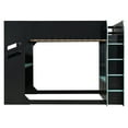 thumbnail image 5 of Harper & Bright Designs Full Size Gaming Loft Bed with Height-adjustable Desk & RGB Lights, Full Wood Loft Bed Frame with Storage Compartments & Hanging Rod, Blue, 5 of 17