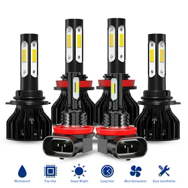 For Chevy Equinox 2010-2016 2017, LED Headlight High Low Beam Fog Light Combo Kit, 9005(HB3) H11(H8/H9) H11(H8/H9) 40W 300% Brightness Super Bright 6000K Cool White 4000LM, Safer Driving Experience
