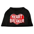 thumbnail image 1 of Heart Breaker Screen Print Shirt Black  Xs (8), 1 of 1