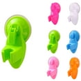 thumbnail image 3 of keepw Réglable Salle de Bain Titulaire en Plastique Ventouse Murale Douche Support Fixe Mobile - Rose Blanc, 3 of 6