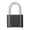 Short gray, variant on TIERPOP Zines Alloy Combination Lock Solid Body with Stylish Steel Shackles Portable Accessory for Multipurpose Security