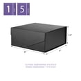 thumbnail image 6 of PKGSMART Gift Box, Small Magnetic Black Gift Box with Lid for All Occasions, 7.5x7.5x3 inches, 6 of 6