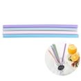 thumbnail image 1 of OULII 4Pcs Silicone Drinking Straws Foldable Reusable Tubes for Coffee Tea Smoothies Multi Color, 1 of 5
