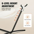 thumbnail image 3 of VEVOR Steel Hammock Stand 450lbs Hammock Frame Fits 9.5-12.6ft Hammocks Portable, 3 of 9
