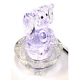 thumbnail image 5 of Amlong Crystal 7 LED Colored Lights Illuminated Round Crystal Display Stand, 5 of 5