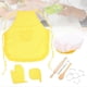 thumbnail image 3 of 11pcs Role Play Set Kitchen Costume Apron Chef Hat Oven Mitt Cookie Cutters Cake Baking Kit for 3+ Children(Yellow ), 3 of 4