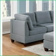 thumbnail image 2 of Modern 6pc Modular Sectional Sofa Set – Grey Linen-Like Fabric for Living Room | Grey | Fabric | Cushion Back, 2 of 16