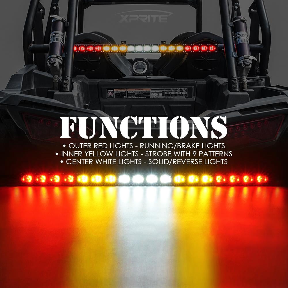 Xprite RX Series 30" G9 Offroad ATV UTV RZR Rear Chase LED Strobe Brake  Light Bar - Walmart.com