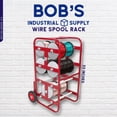 thumbnail image 2 of BISupply Wire Spool Rack Cable Caddy Red Wire Spool Dispenser Bulk Cable Holder, 2 of 2