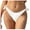 White, variant on Sopiago String Bikini Full Coverage Bottom Women's Mid Waist Full Coverage Bikini Bottom Swimsuit Yellow,XL