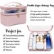 thumbnail image 5 of Bolsa de maquillaje,Bolsa organizadora grande de cuero de doble capa,Accesorios de viaje Bolsa de aseo esencial para dormitorio para mujer, 5 of 5