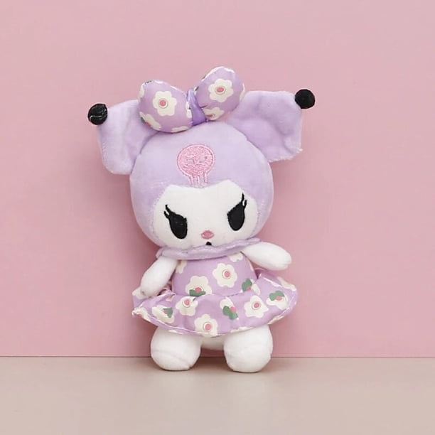 LLavero de juguete de peluche de Anime Sanrio, colgante de Hello Kitty Kuromi Melody, muñeco de peluche suave, mochila de coche, bolsa, regalo, 1 unidad
