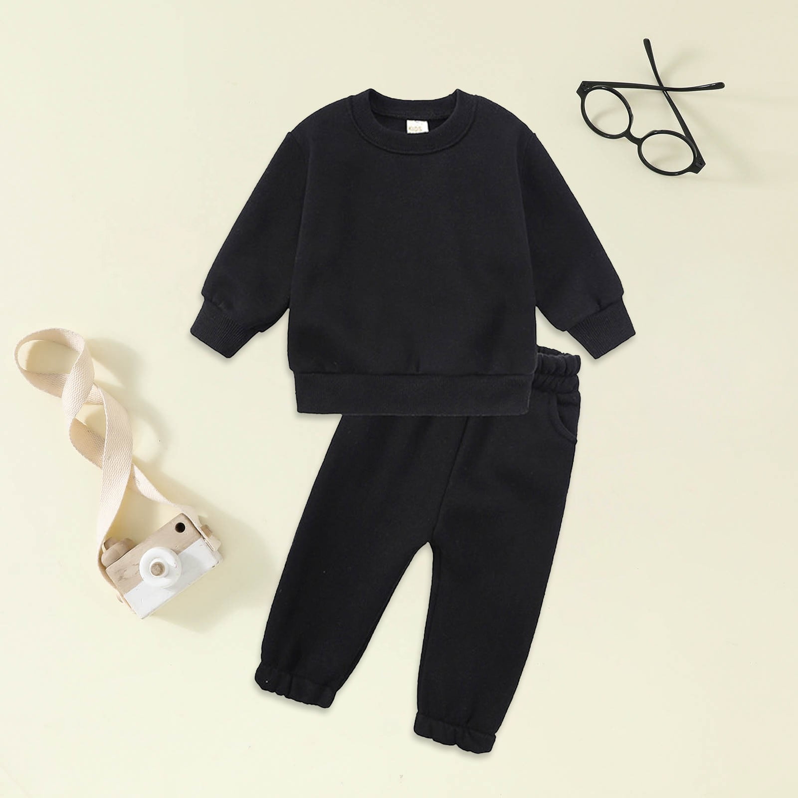 Hessimy New Korean Style Popular Hooded Top+Checkered Pants