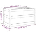 thumbnail image 4 of vidaXL Garden Planters 2 pcs Impregnated Wood Pine, 4 of 5